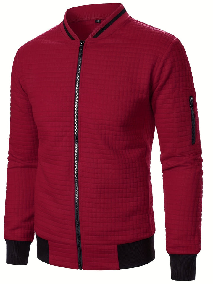 Raymond | Tekstureret Zip-Up Bomberjakke