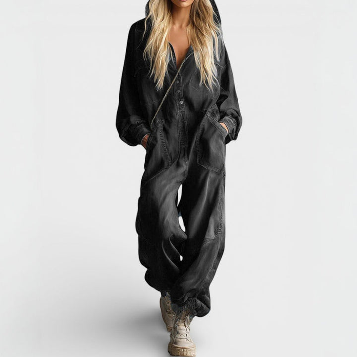 Sierra | Langærmet Hoodie Jumpsuit
