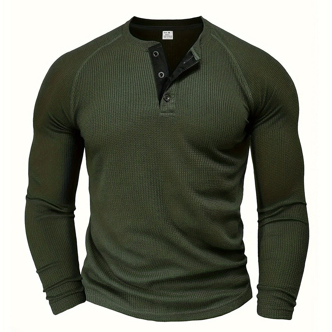 Graham | Klassisk Button Henley Skjorte