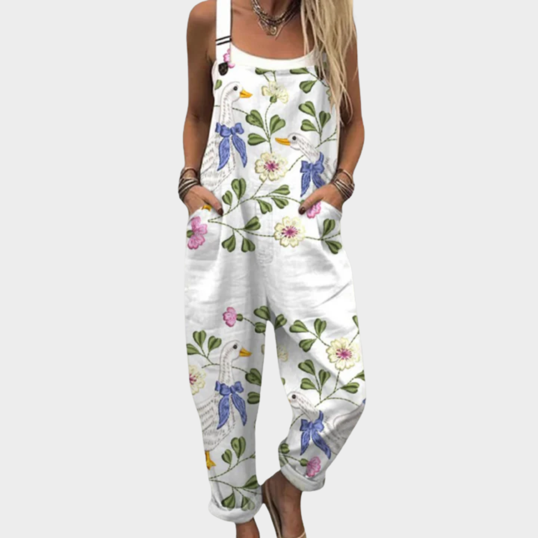 Angelica | Elegant Blomstertrykt Jumpsuit
