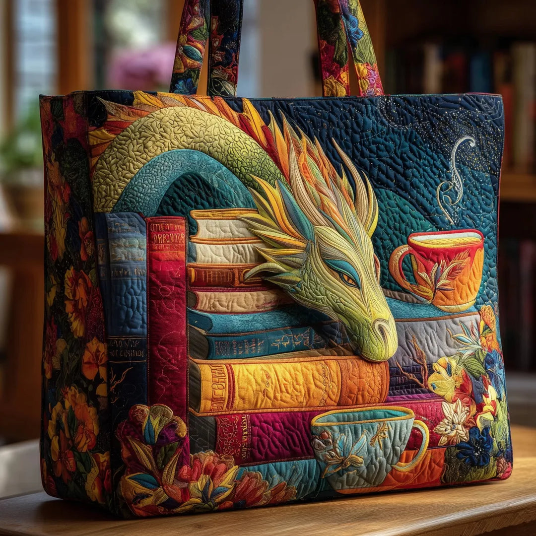 Gloria | Farverig Drage Kunst Tote Bag