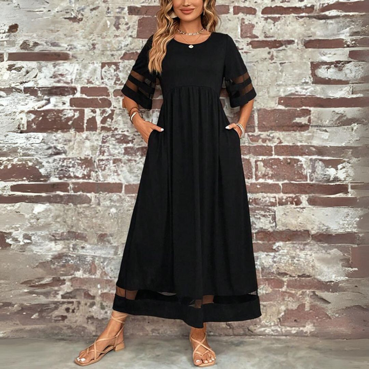 Aubrey | Elegant Tummy-Smoothing Midi Kjole