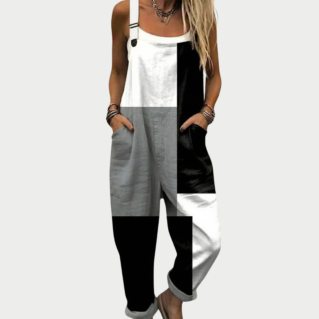 Karla | Casual Multicolor Patch Jumpsuit