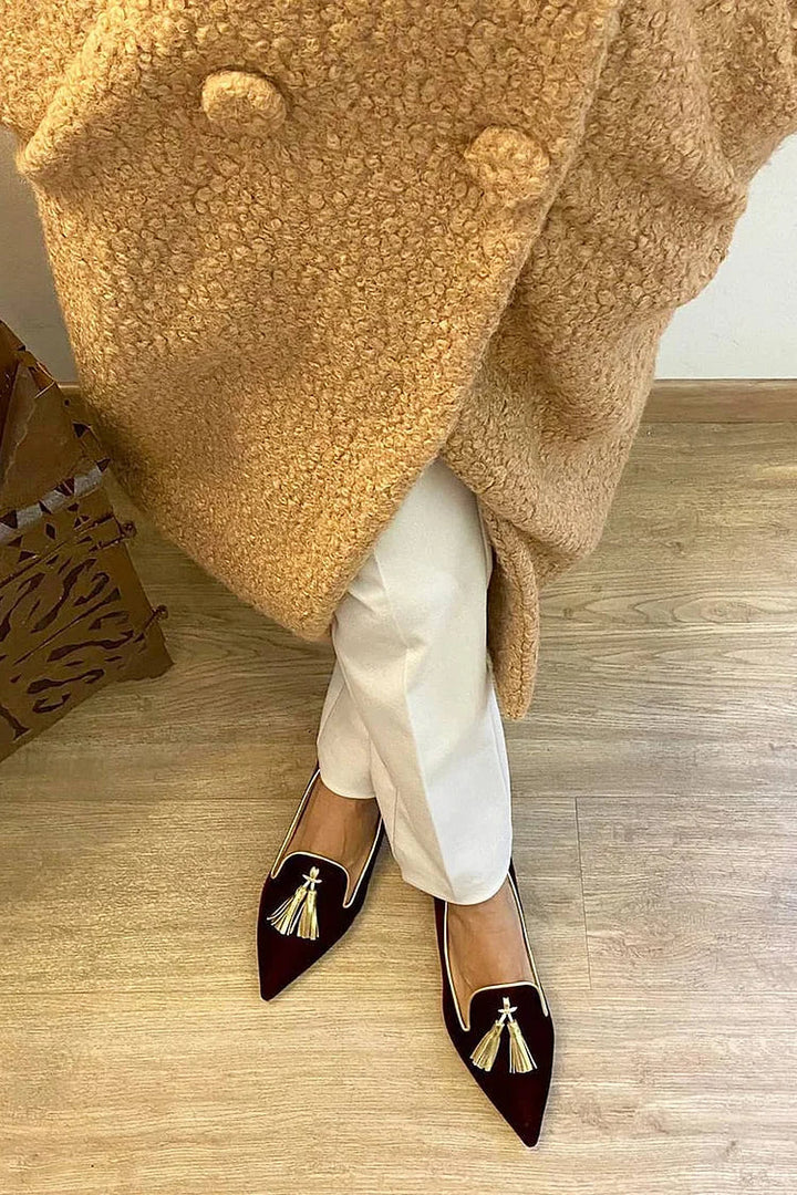 Bailey | Elegant Spidse Frynser Loafers