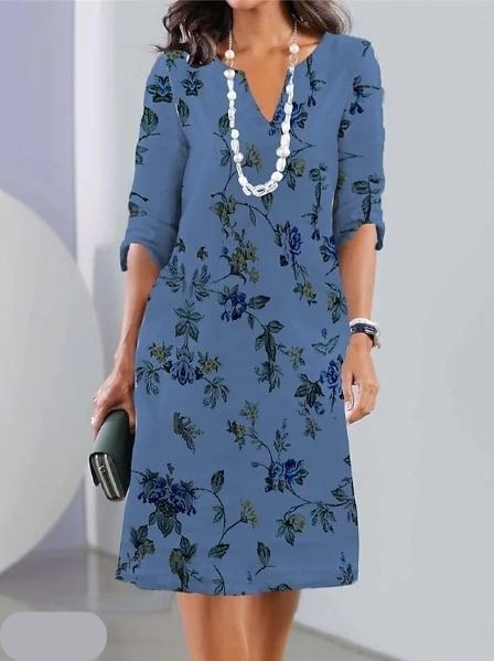 Margot | Floral Lagdelt Tunika Kjole