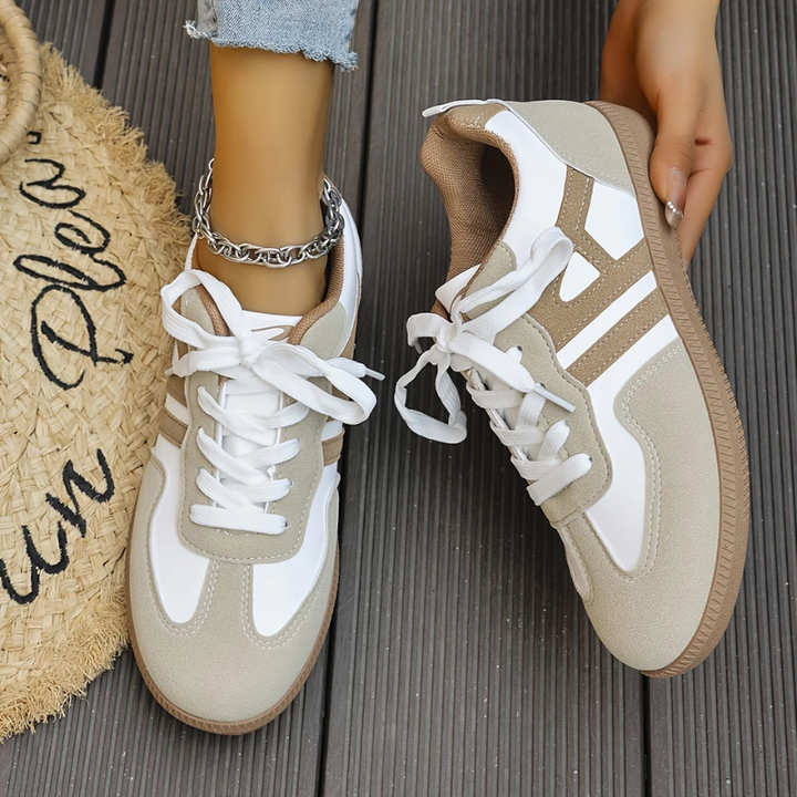 Krystal | Støttende Sneakers med Bred Tå