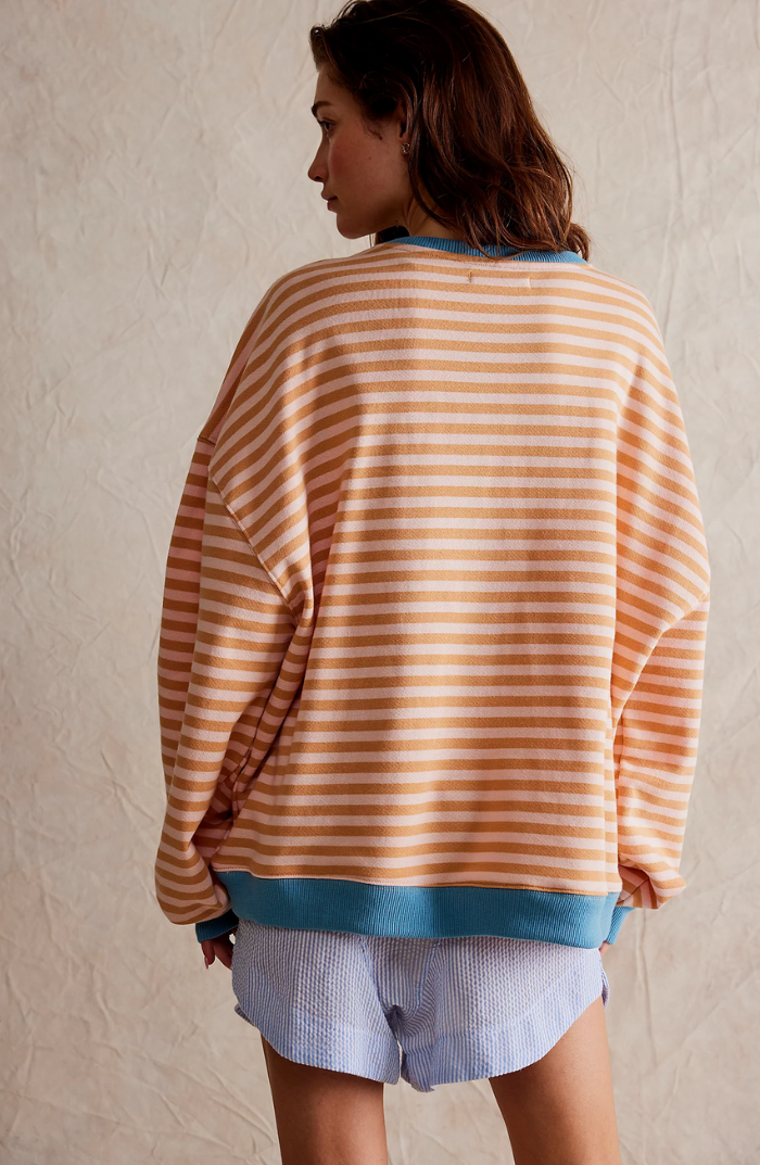 Paula | Stribet Rundhalset Pullover