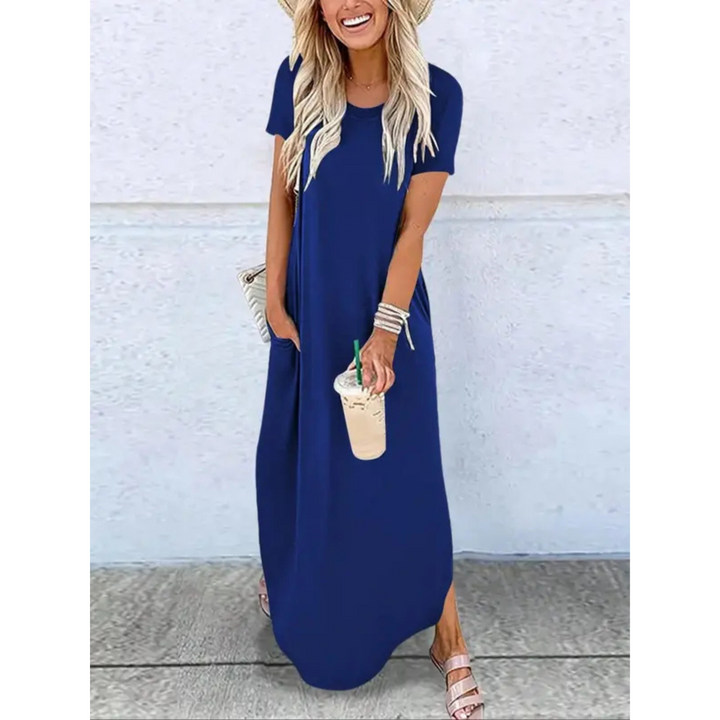 Kaylee | Casual Sommer Rund Hals Maxi Kjole