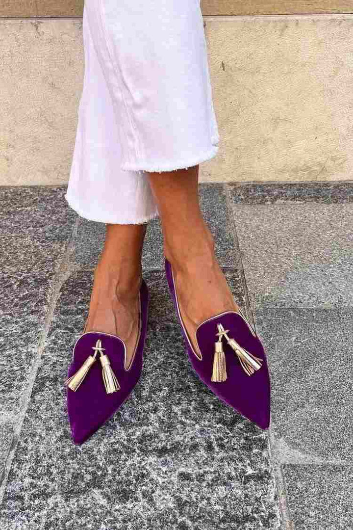 Bailey | Elegant Spidse Frynser Loafers