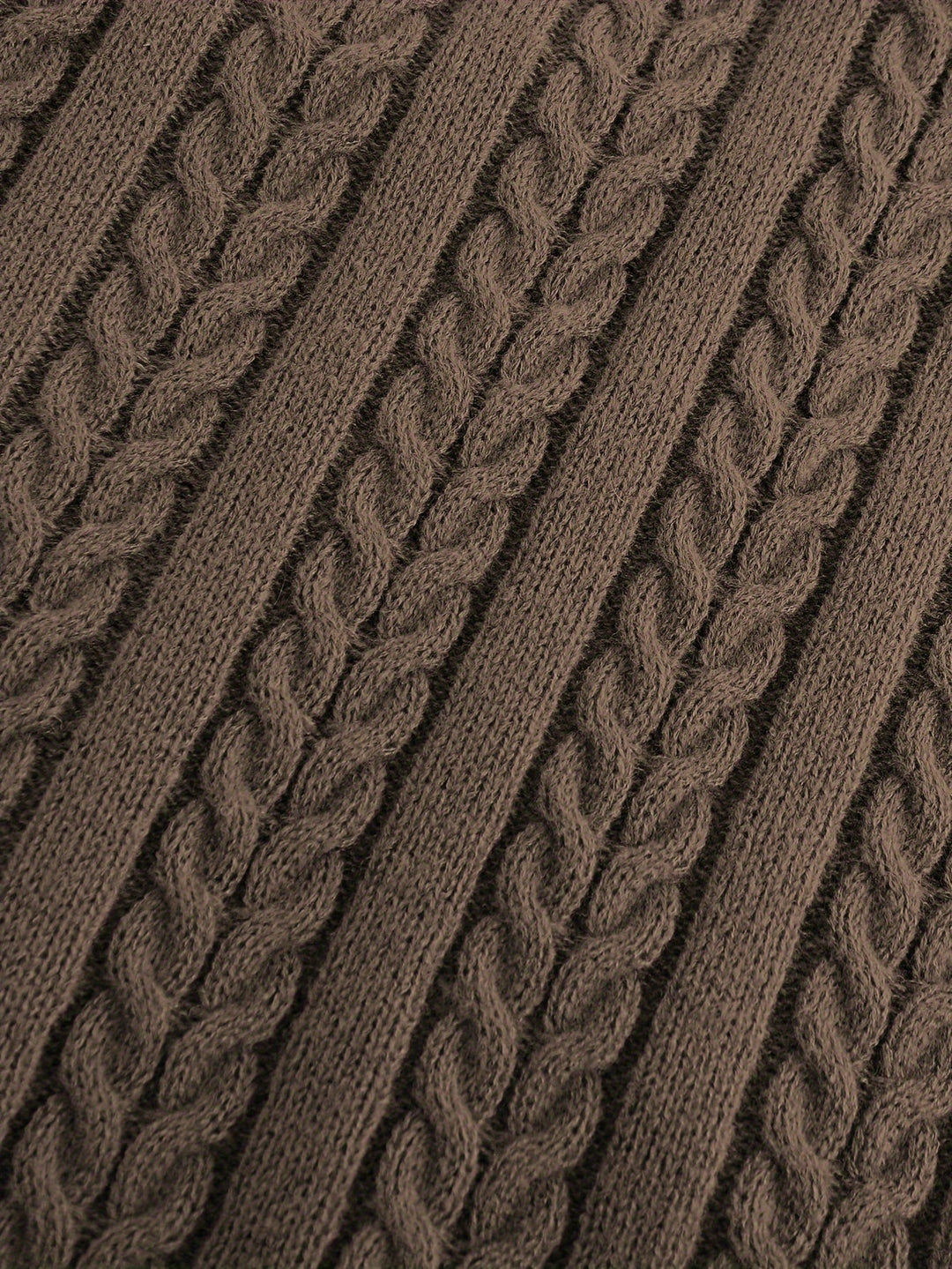 Gideon | Kabelstrikket V-hals Sweater Vest