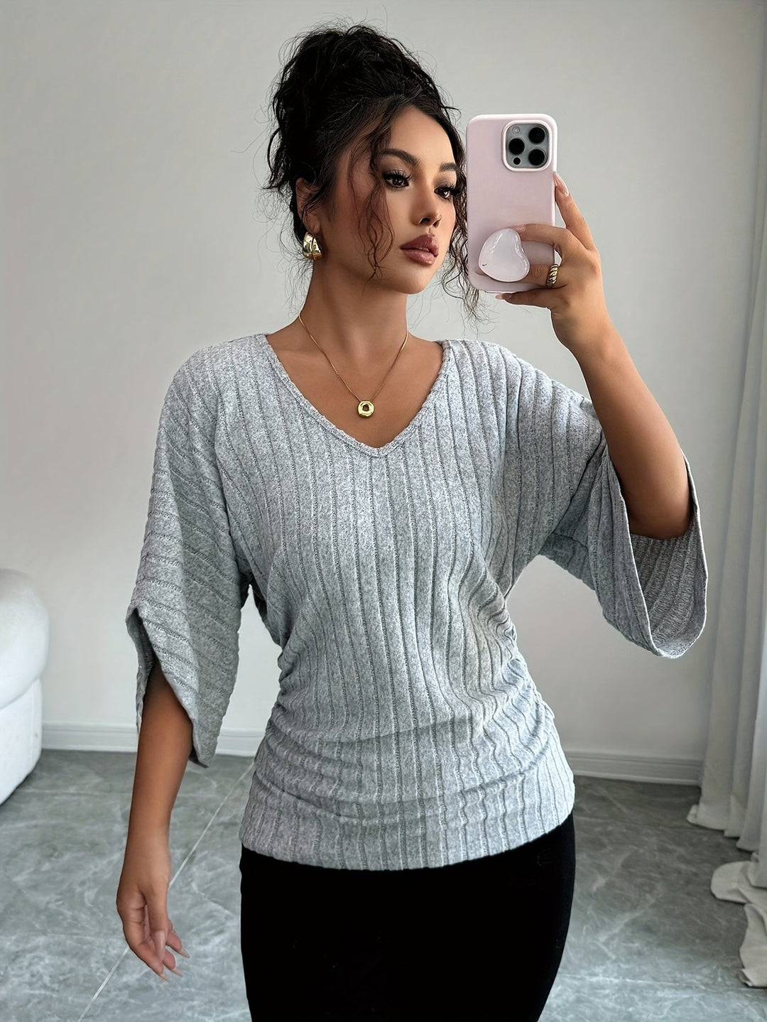 Marianne | Afslappet V-Hals Top