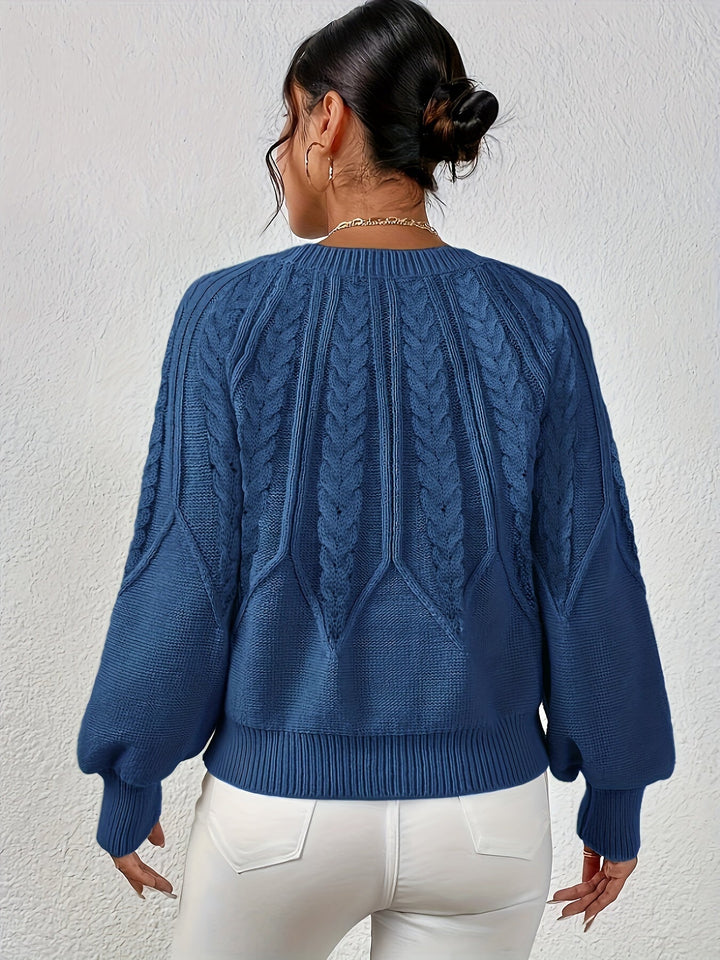 Eleanor | Afslappet Kabelstrik Sweater