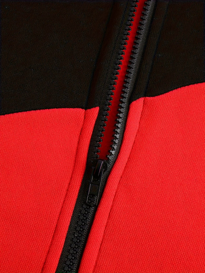 Bryce | Farveblok Zip-Up Hættejakke