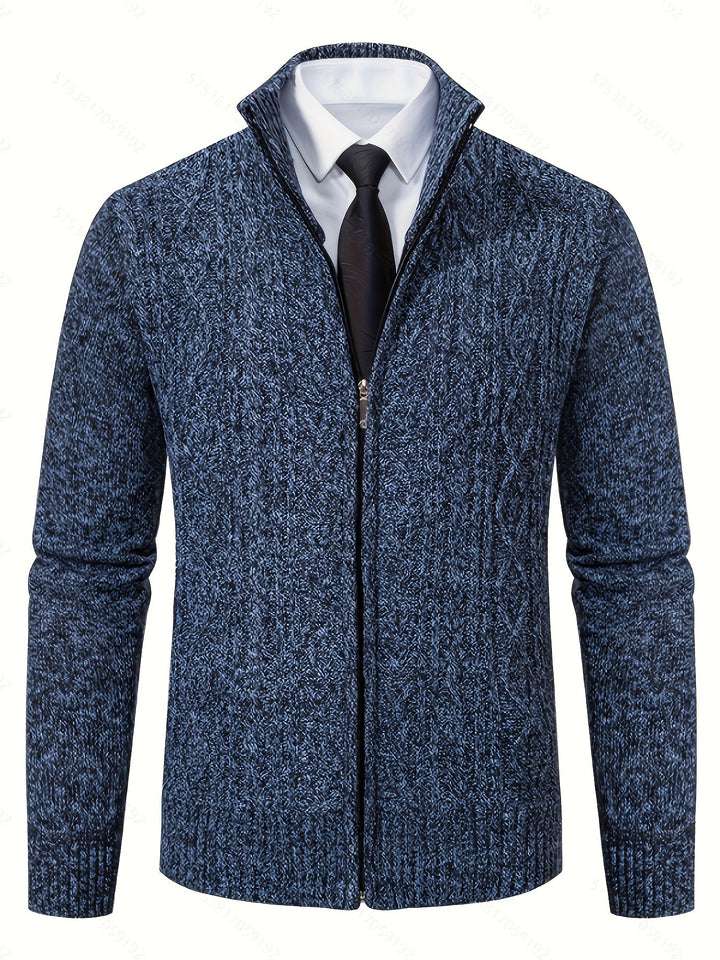 Walter | Tekstureret Full-Zip Cardigan
