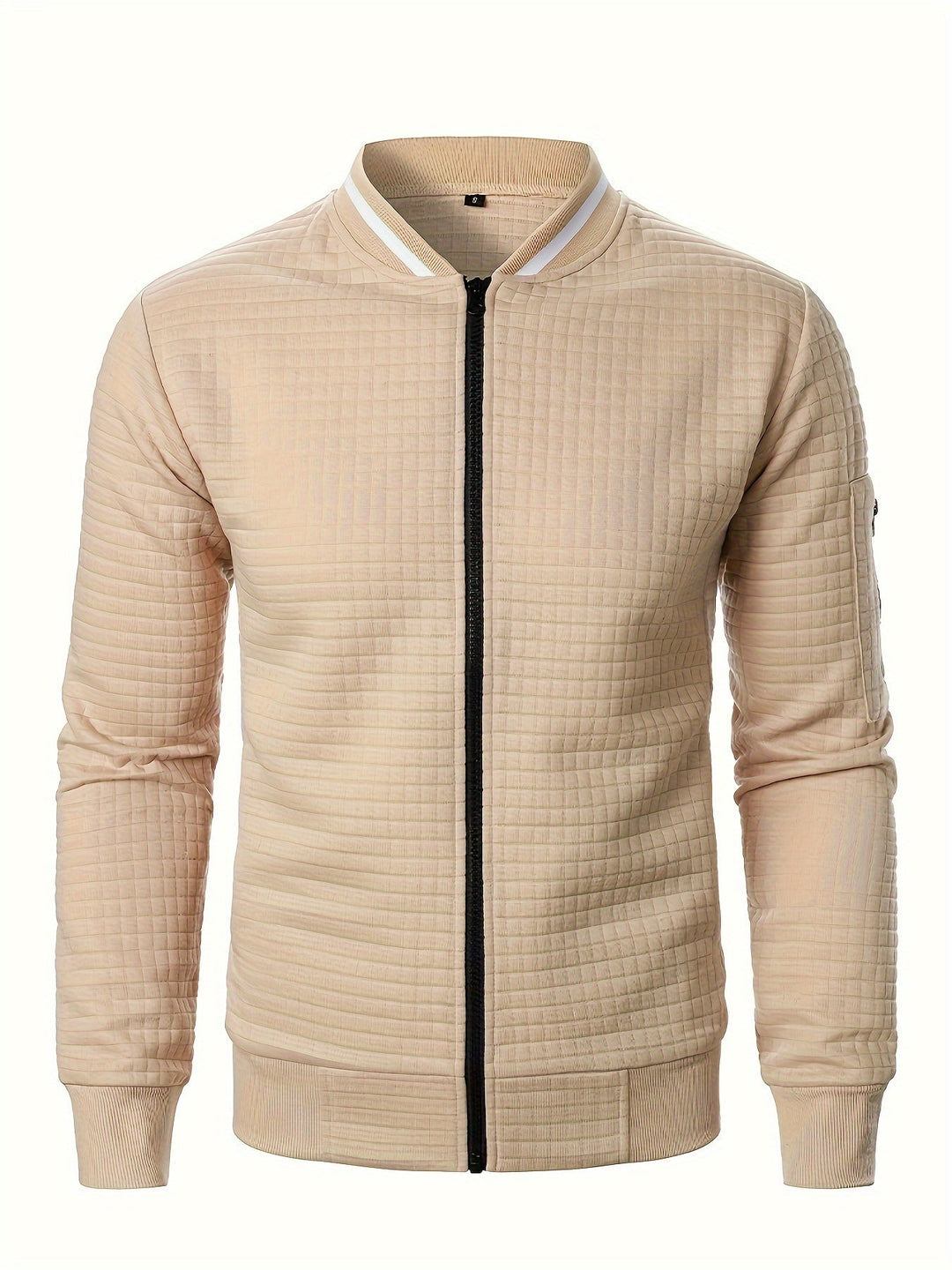 Raymond | Tekstureret Zip-Up Bomberjakke