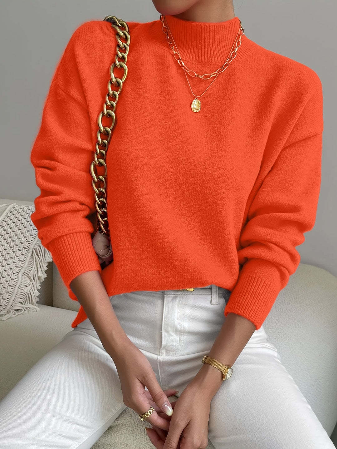 Lorelei | Raffineret Mock Neck Sweater