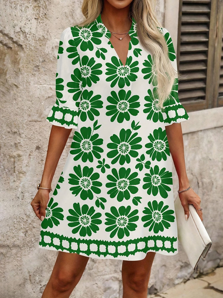 Georgia | Floral Bloom Mini Kjole