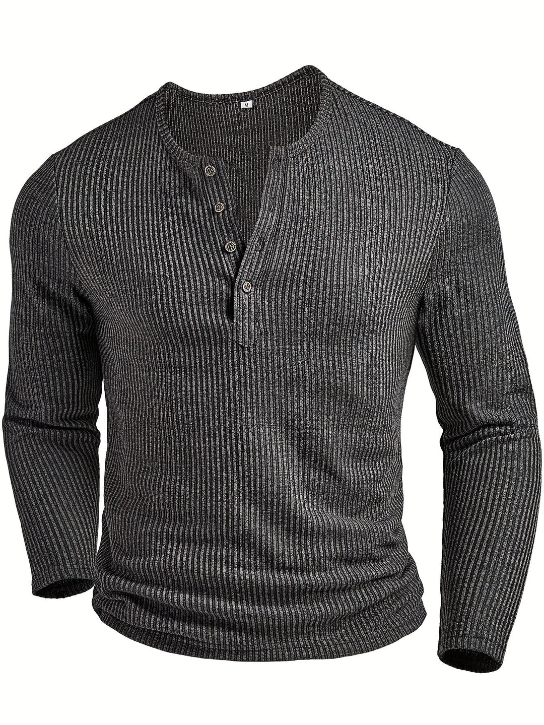 Griffin | Struktureret Ribbet Henley Skjorte