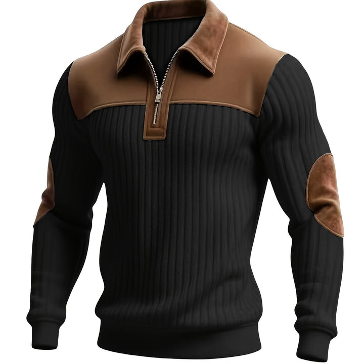 Roland | To-farvet Quarter-Zip Pullover