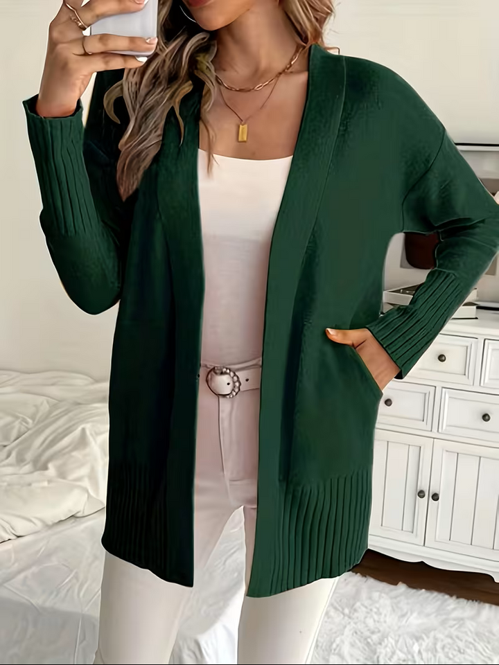 Deanna | Afslappet Åben-Front Cardigan