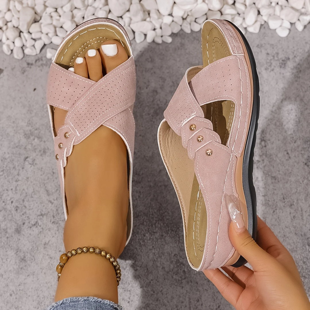 Charlotte | Premium Ortopædisk Vedge Sandal