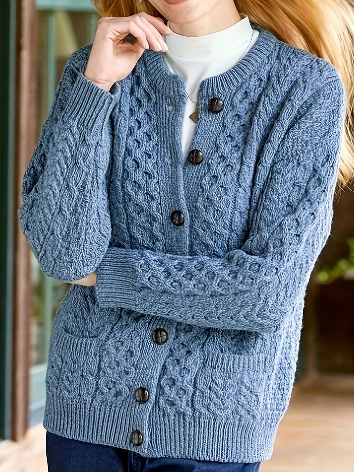 Fern | Tekstureret Knappet Cardigan