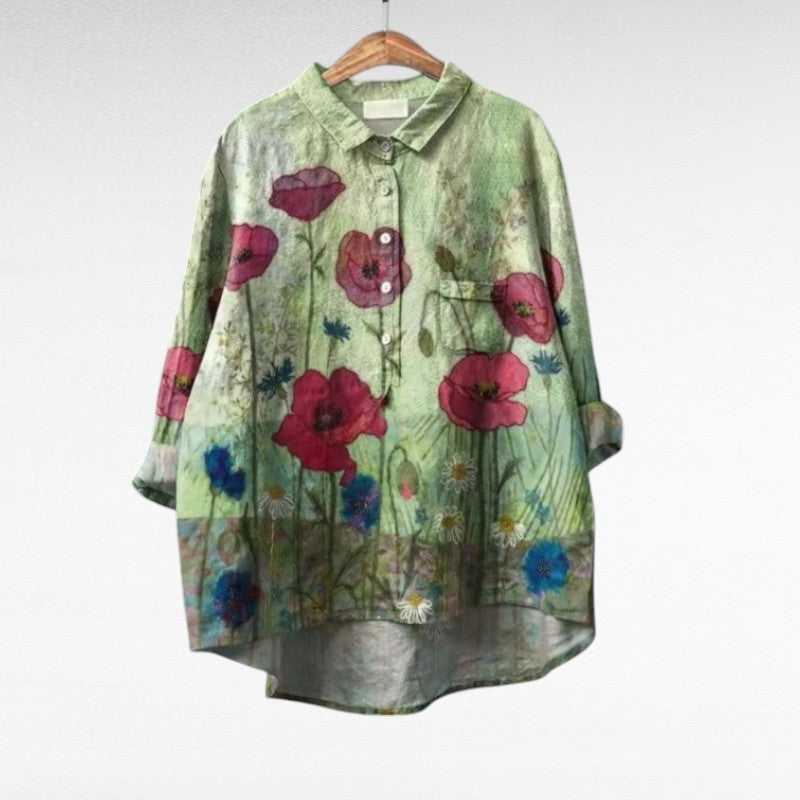 Krista | Casual Kunstnerisk Krave Bluse