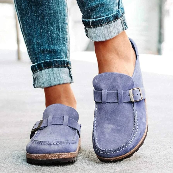 Lauren | Lavhælede Spænde Loafers