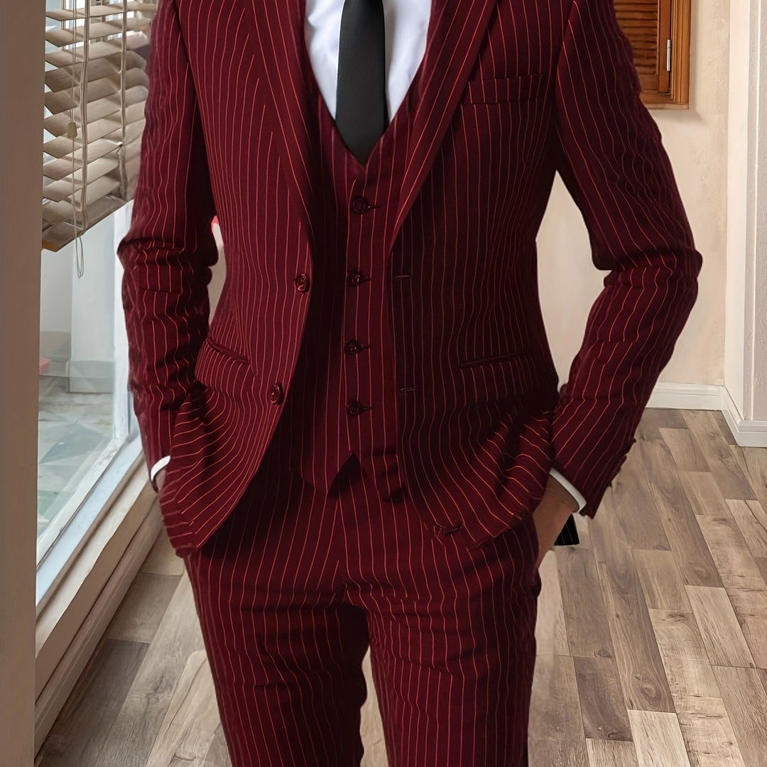 Sullivan | Pinstripe Tre-delt Jakkesæt