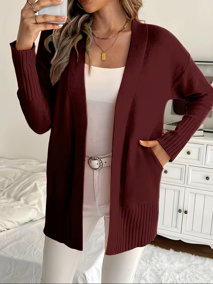 Deanna | Afslappet Åben-Front Cardigan