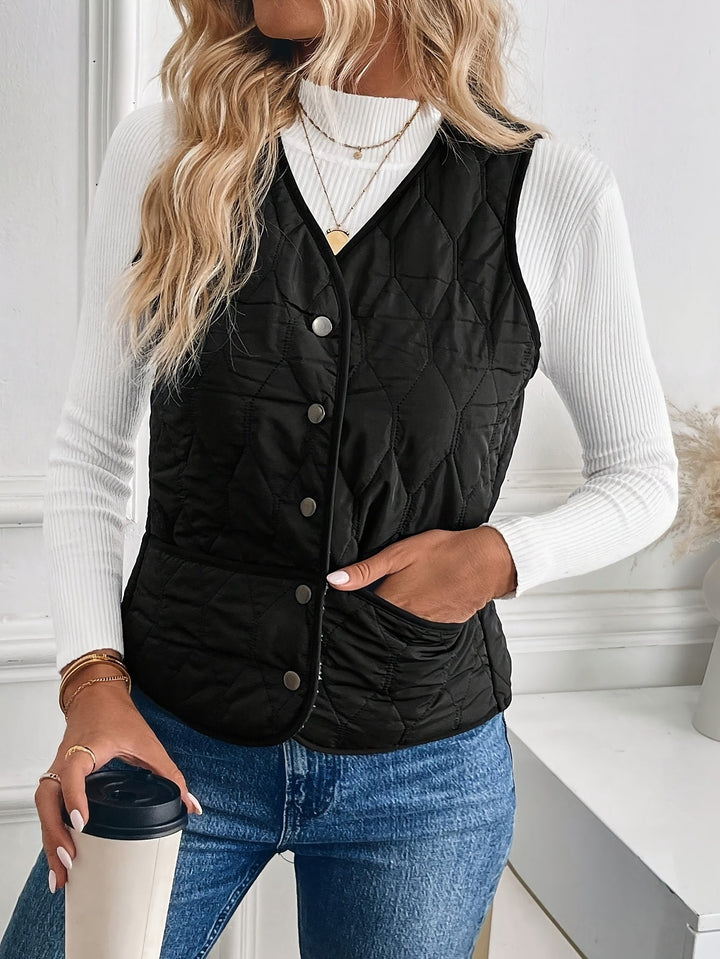 Kendra | Vendbar Quiltet Vest