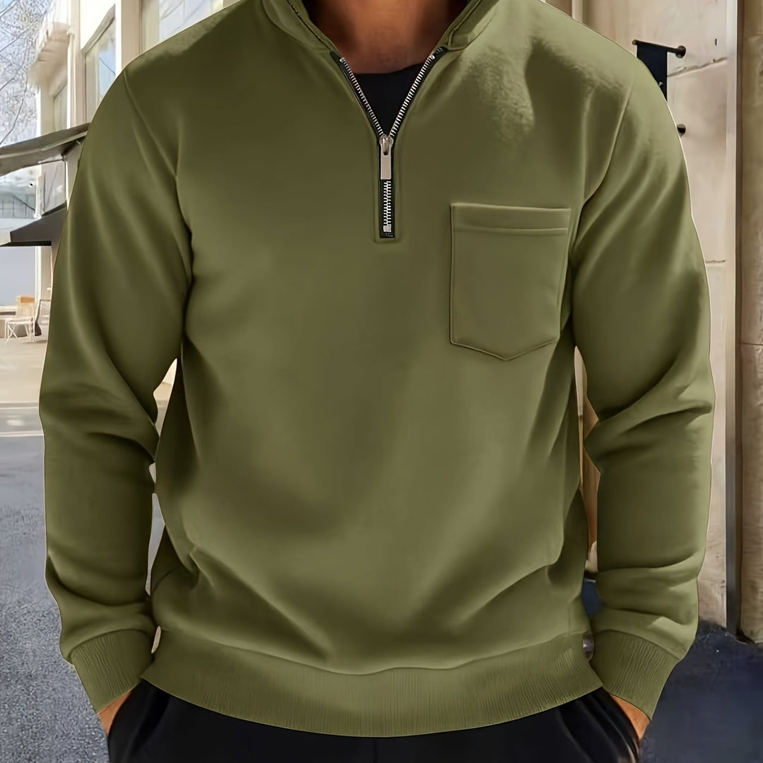 Calvin | Raffineret Half-Zip Pullover
