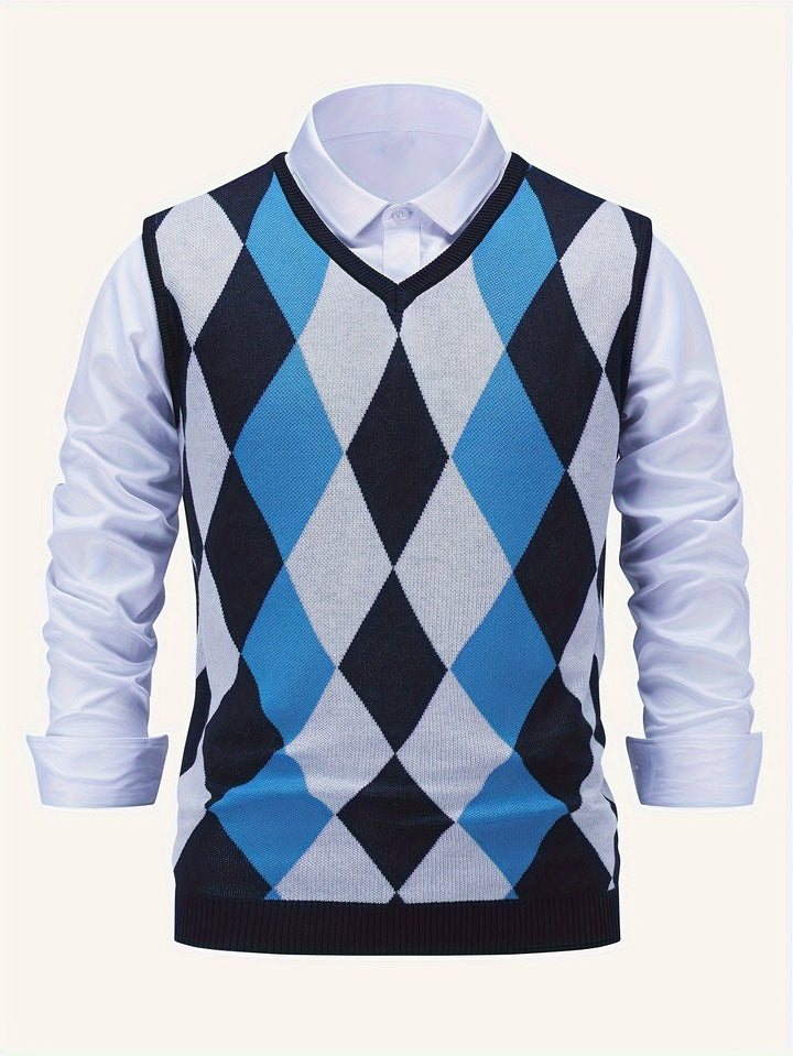 Chandler | Klassisk Argyle Sweater Vest