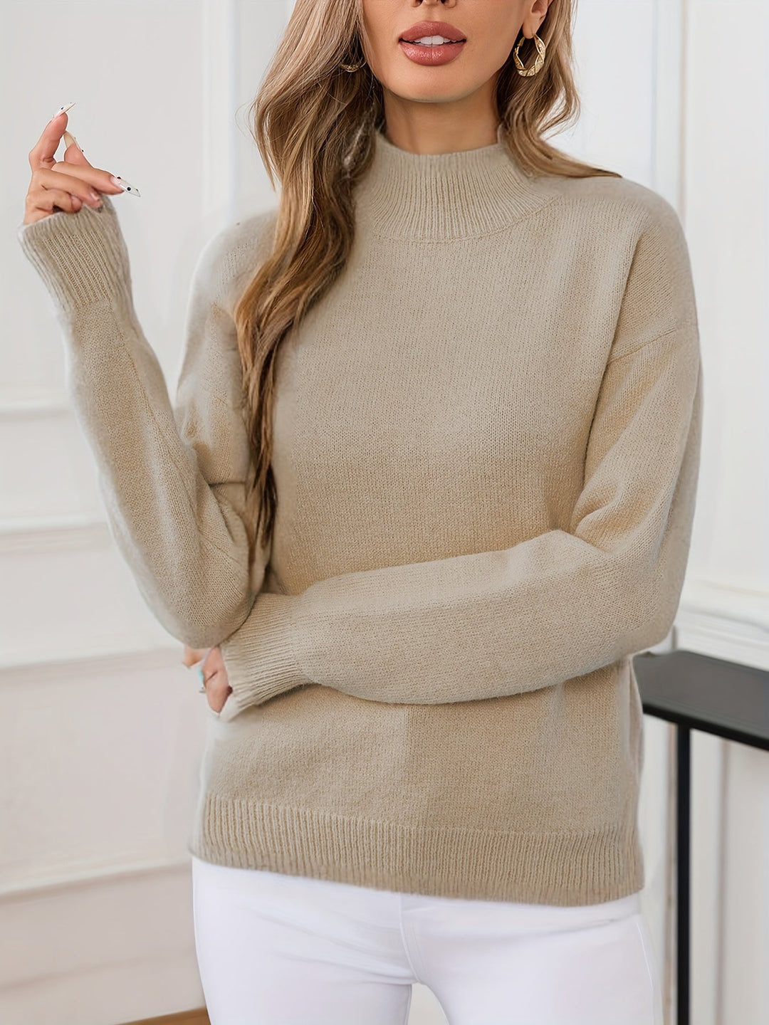 Lorelei | Raffineret Mock Neck Sweater