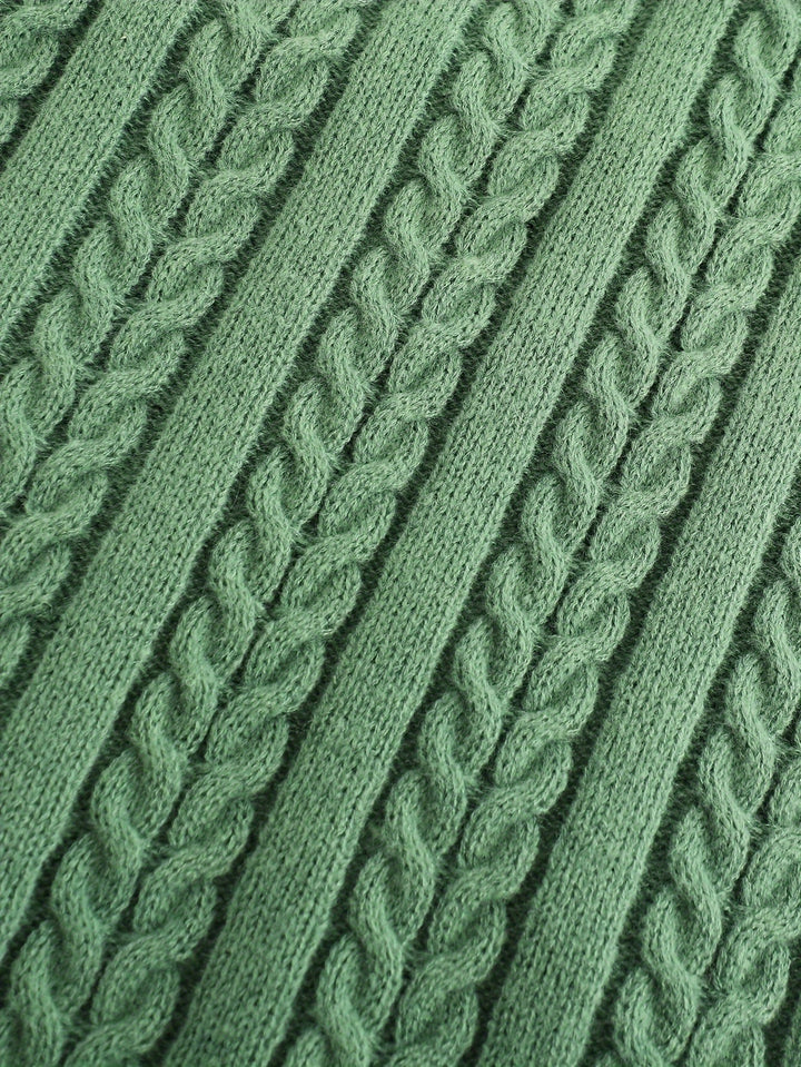 Gideon | Kabelstrikket V-hals Sweater Vest