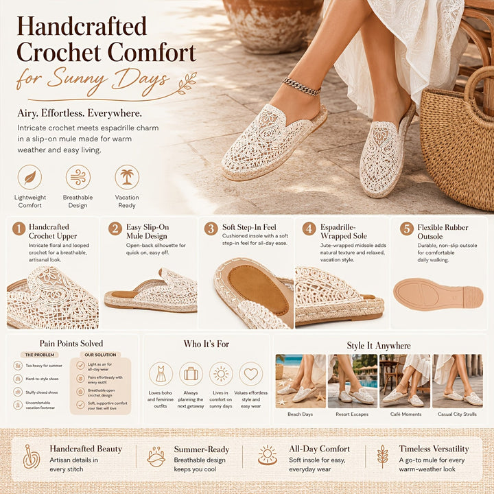 Bonnie | Vævede Slip-On Mules