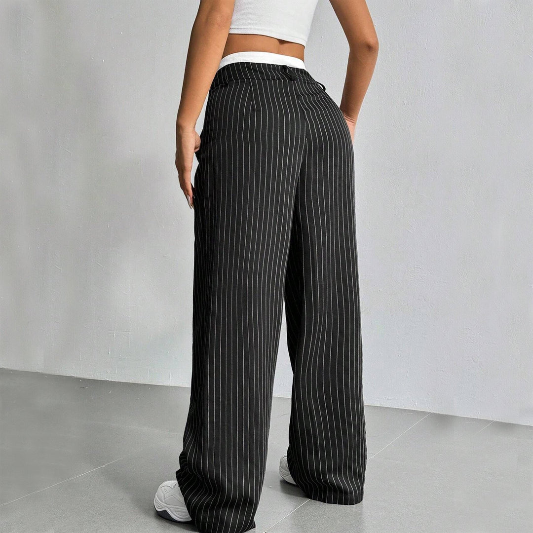 Grace | Casual Stribet Bred Bukser