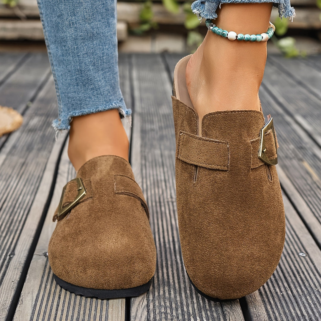 Winona | Slip-On Mules med Spænde Detalje