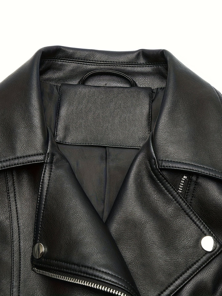 Mabel | Sculpted Zip-Front Moto Jakke