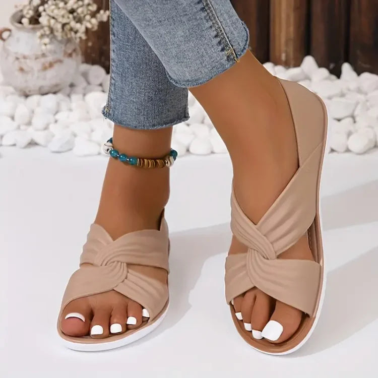 Elena | Polstrede Krydsrem Sandaler
