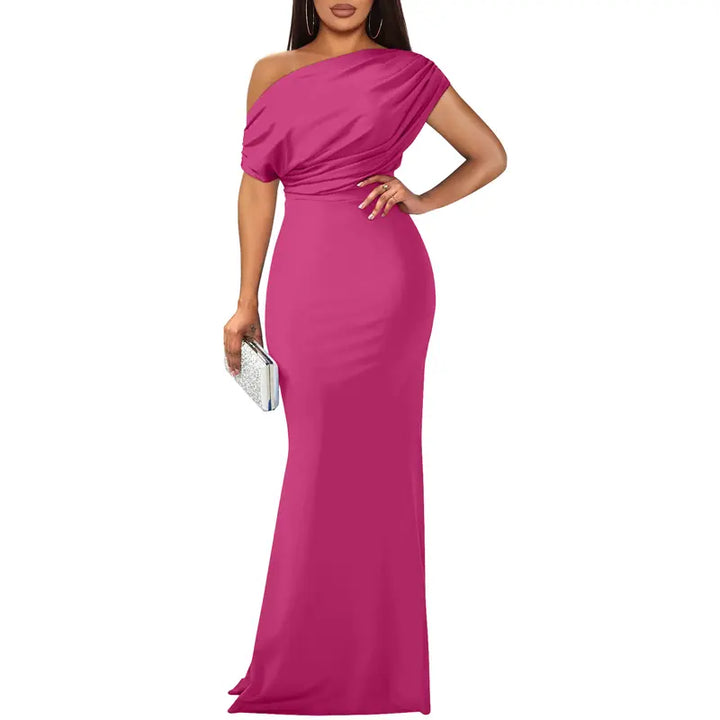 Rose | Elegant Off-Shoulder Aftenkjole