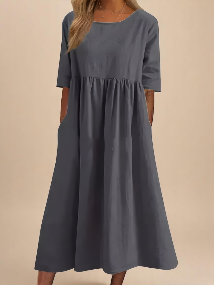 Miranda | Klassisk Mid Sleeve Kjole