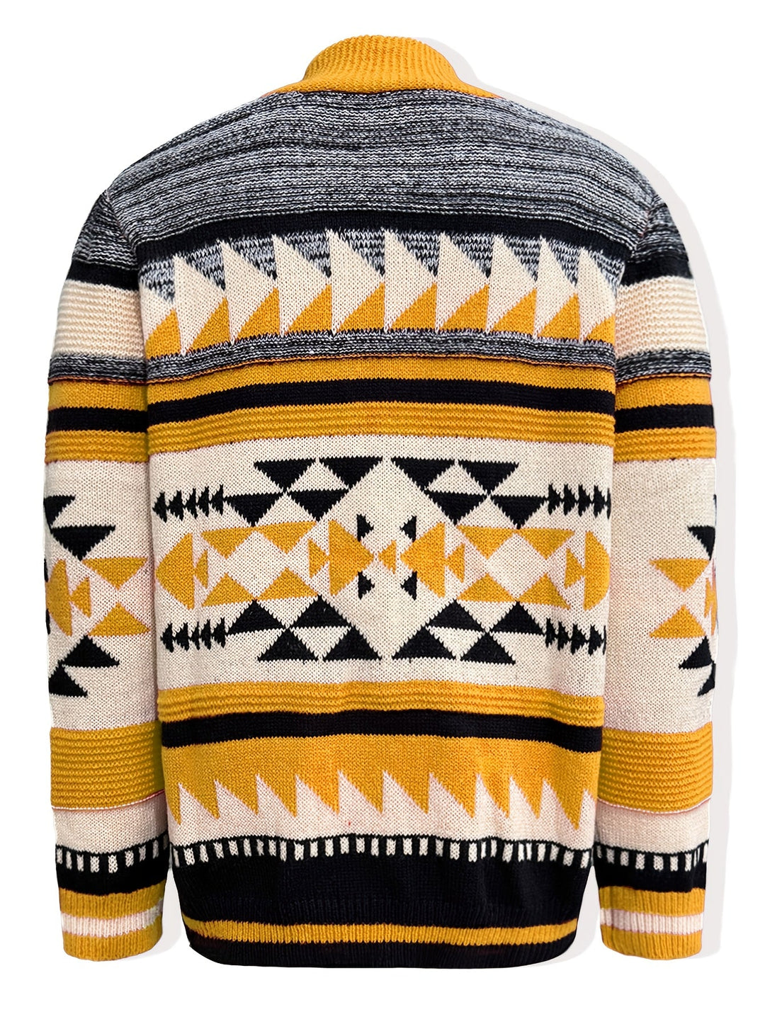 Callum | Mønstret Zip-Up Cardigan