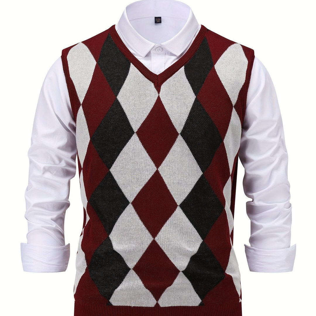 Chandler | Klassisk Argyle Sweater Vest