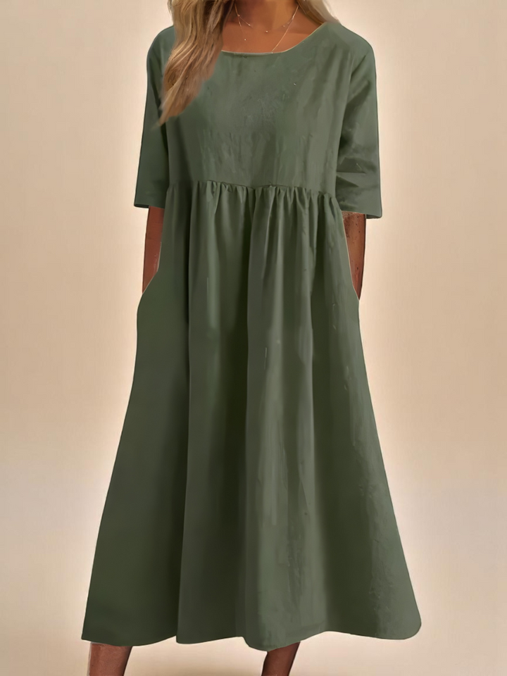Miranda | Klassisk Mid Sleeve Kjole
