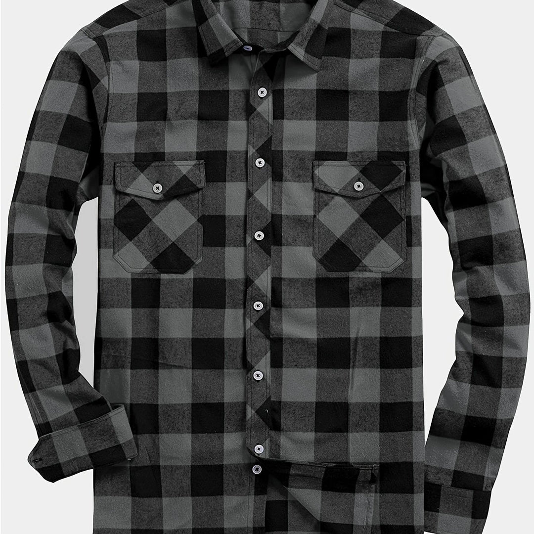 Miles | Klassisk Tjekket Flannel Skjorte