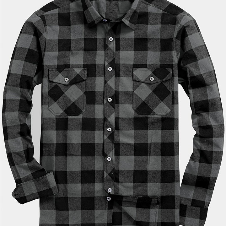 Miles | Klassisk Tjekket Flannel Skjorte