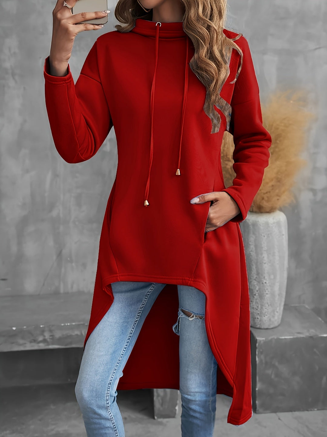 Tabitha | High-Low Snøre Hoodie
