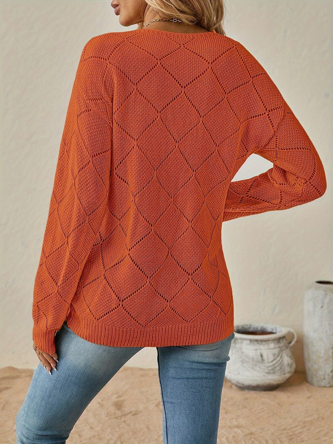 Camryn | Åben V-Hals Sweater