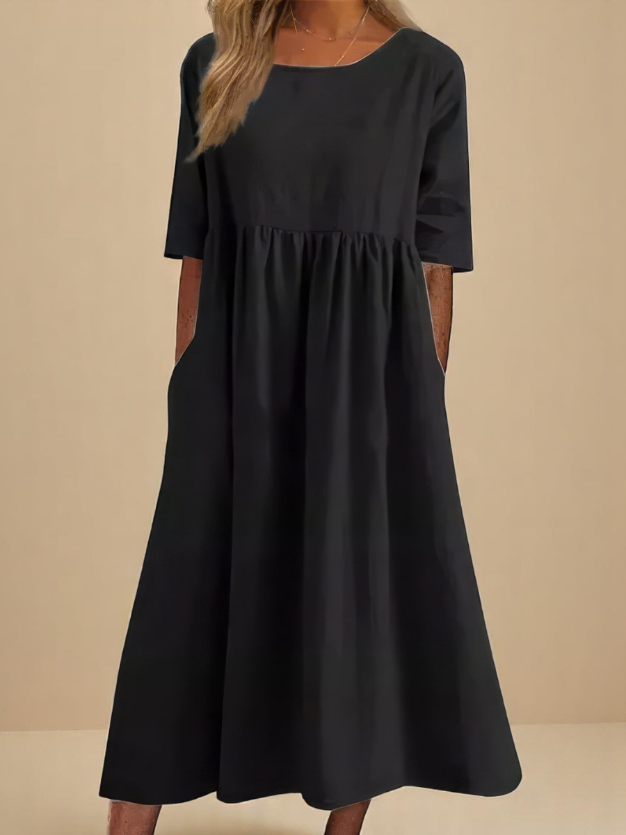 Miranda | Klassisk Mid Sleeve Kjole